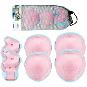 Protective pad set SPOKEY Buffer — children's elbow, knee and wrist guards (girl)