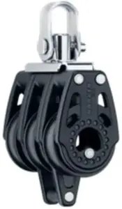Block BARKAN Carbo 29 mm triple with becket (HK345) - low-friction sailing block