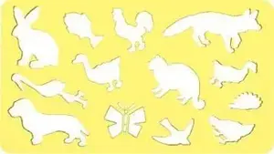 KOH-I-NOOR animal stencil set — Fox design (Koh I Noor Szablony zwierząt Lis)