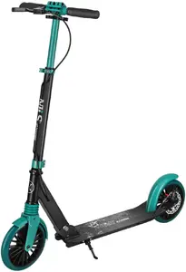 Самокат nils extreme HM181T чёрно‑зелёный — модель 16-50-444