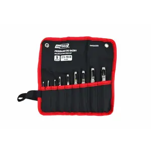 Nibbler Die/Punch AWTools AW22233, replacement set, pack of 9 pieces