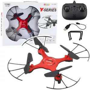 Remote Control Drone LEANToys Y20 UFO with 360° Spin and Lights, Red