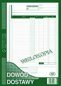 Delivery Proof Form A4 Michalczyk i Prokop 315-1 — pack of delivery confirmation sheets