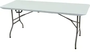 Folding Catering Banquet Table Saska Garden 180×70 cm, Load Capacity Max 120 kg, Color White