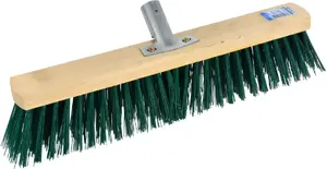 Sweep Brush GEKO G66038, flat street broom head 40 cm, 10-row bristles