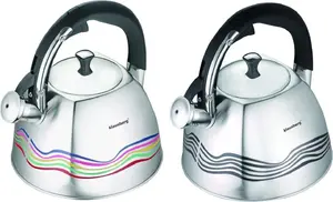 Kettle Klausberg KB-7099, 3 L stainless-steel thermal kettle with temperature indicator