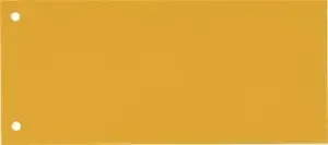 Dividers ESSELTE 1/3 A4 yellow – tabbed index sheet, A4 third-width divider