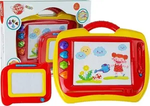 LEANToys Znikopis magnetic drawing board set 2 pcs — red and yellow