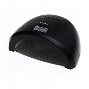 УФ-LED лампа для ногтей SEMILAC 24W/48 All Black — для полимеризации гель-лака и УФ-продуктов