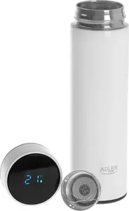 Термос BA Productions LLC Adler AD 4506 белый 473 мл с LED-дисплеем
