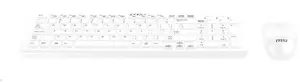 Проводной набор клавиатура и мышь MSI SK9626W — белый, раскладка CZ/SK