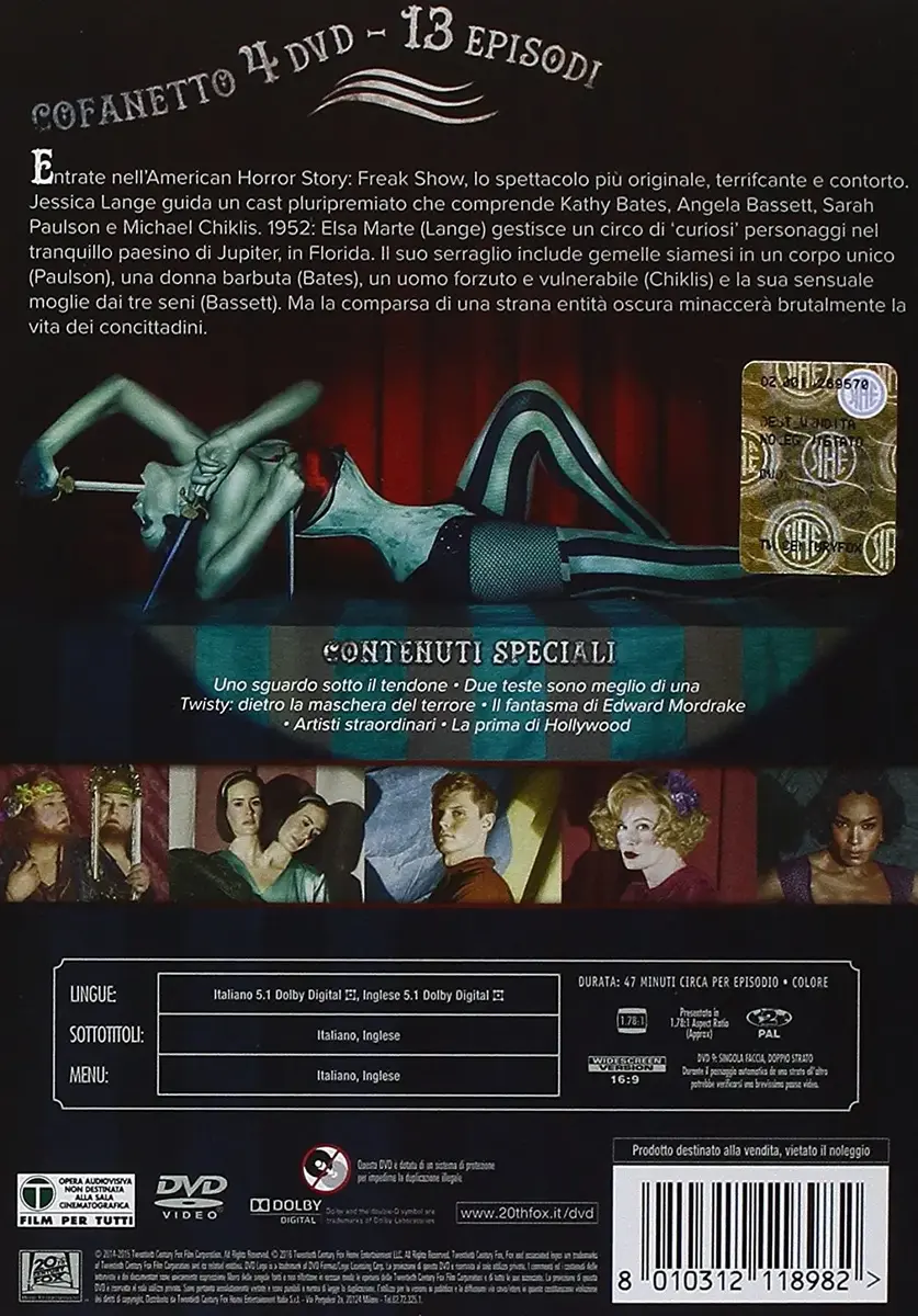 DVD 20th Century Fox American Horror Story: Freak Show Photo 2