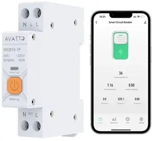 Circuit breaker with Wi‑Fi Avatto WCB16 — Avatto WCB16 intelligent residual-current/overcurrent protection