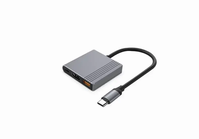 Gembird USB-C daudzportu adapters A-CM-COMBO3-05 Photo 3