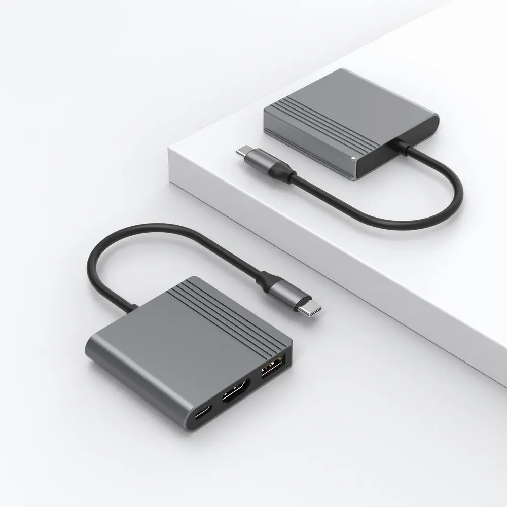 Gembird A-CM-COMBO3-05 USB-C 3-in-1 daudzportu adapteris Photo 8