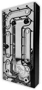 Stealkey Customs SC DisPro 240R Rear Distroplate with D5 and DDC Pump Support, D-RGB, 240mm