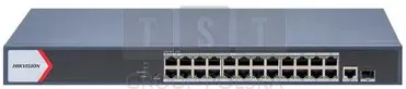 Hikvision DS-3E1526P-EIV2 24 portas Gigabit PoE slēdzis Photo 2
