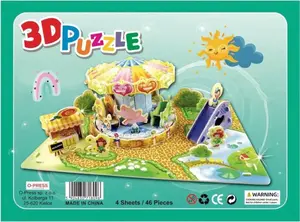 3D Puzzle Opress Puzzle 3D 46 Cyrk — 46 pieces, assembleable model