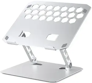 Laptop stand ORICO LST02I — compact aluminum notebook riser, silver