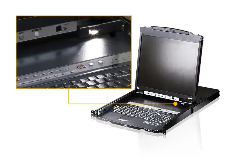 ATEN CL5808N rack console 19" LCD, French AZERTY Photo 2
