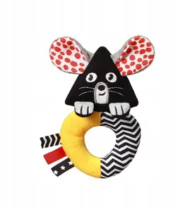 Baby Ono 1677 Contrast Rattle — infant hand-held sensory toy, high-contrast pattern