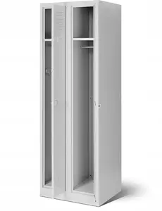 Locker cabinet Jan Nowak KACPER II four-compartment clothing locker 600×1800×500 mm grey