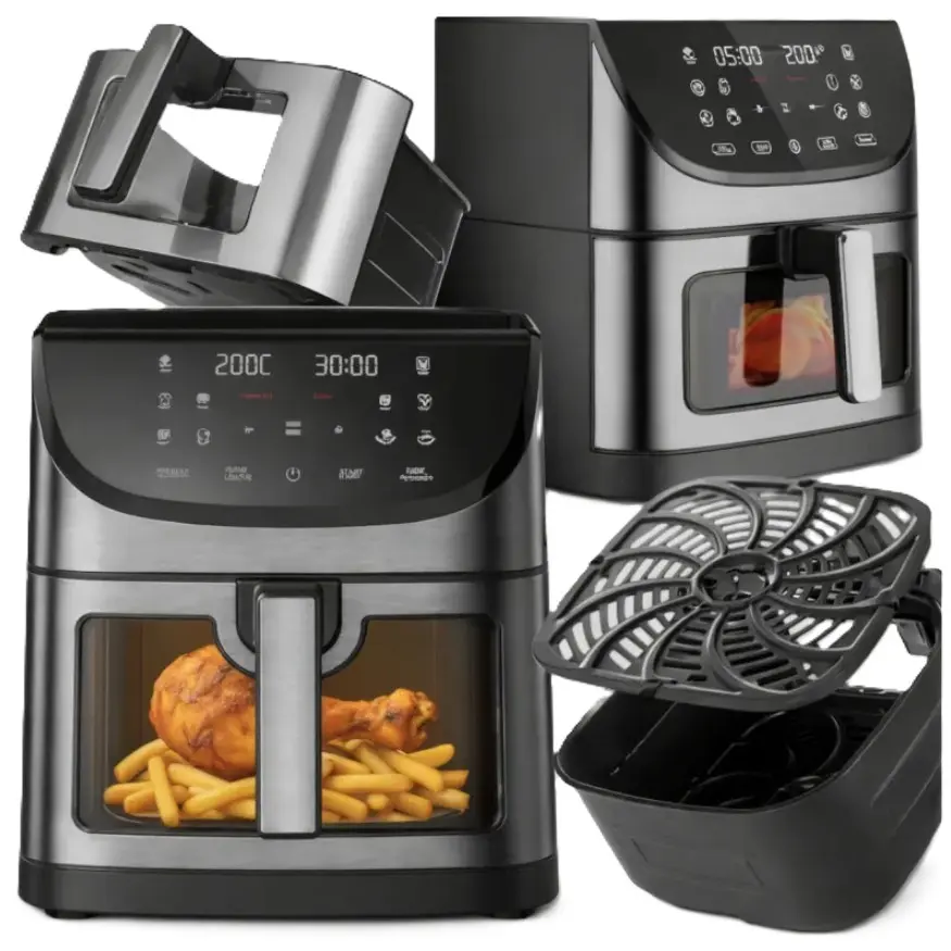 Extralink AIR FRYER FRYTKOWNICA BEZTLUSZCZOWA 8L 1800W 200 STOPNI EX.97676 Photo 2