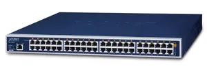 Управляемый PoE коммутатор Gigabit Ethernet PLANET POE2400G — 49x RJ-45 10/100/1000, IEEE 802.3/802.3u/802.3ab/802.3af, 1U, синий