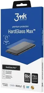Закалённое защитное стекло 3MK для Google Pixel 8 5G — HardGlass Max, чёрное