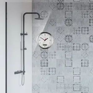 Bathroom Radio‑Controlled Clock Bresser KIENZLE DCF — wall clock for bathroom with DCF77 radio signal