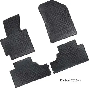 Резиновые коврики Frogum для KIA Soul II 2014– (модель FRO0439)