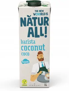 Augu dzēriens Alpro Natur All* Barista Coconut 1 l — kokosriekstu dzēriens baristai