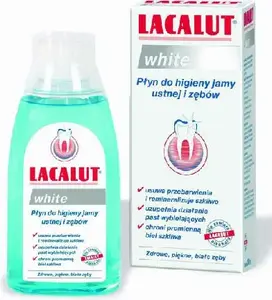 Mouthwash Lacalut White 300 ml – whitening oral rinse, alcohol-free