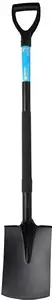 Shovel MEGA 14361 — straight digging shovel, steel blade, wooden handle