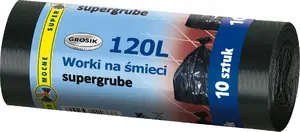 Trash Bags Sarantis 120L, pack of 10, model 8571017311