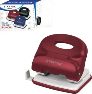 Дырокол STARPAK PCH-2252BR — на 25 листов, бордовый
