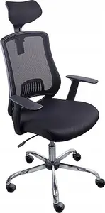 Biroja krēsls office products Itaka — melns, grozāms darbstacijas krēsls ar auduma apdari