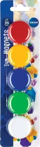 Magnetic Push Pins Centrum 35 mm, Mix Colors, Pack of 5 (CE82714)