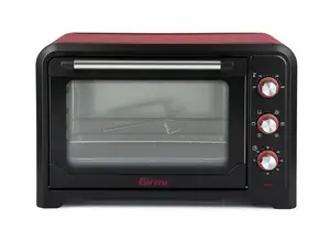 Oven Girmi FE42 42 L 2000 W, Black with Red Grill, Rotary Controls
