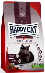 Сухой корм для кошек Happy Cat Sterilised Adult 1.3 кг — птица, кукуруза, говядина