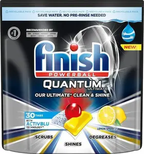 Капсулы для посудомоечной машины FINISH Quantum Ultimate 30 шт., лимон
