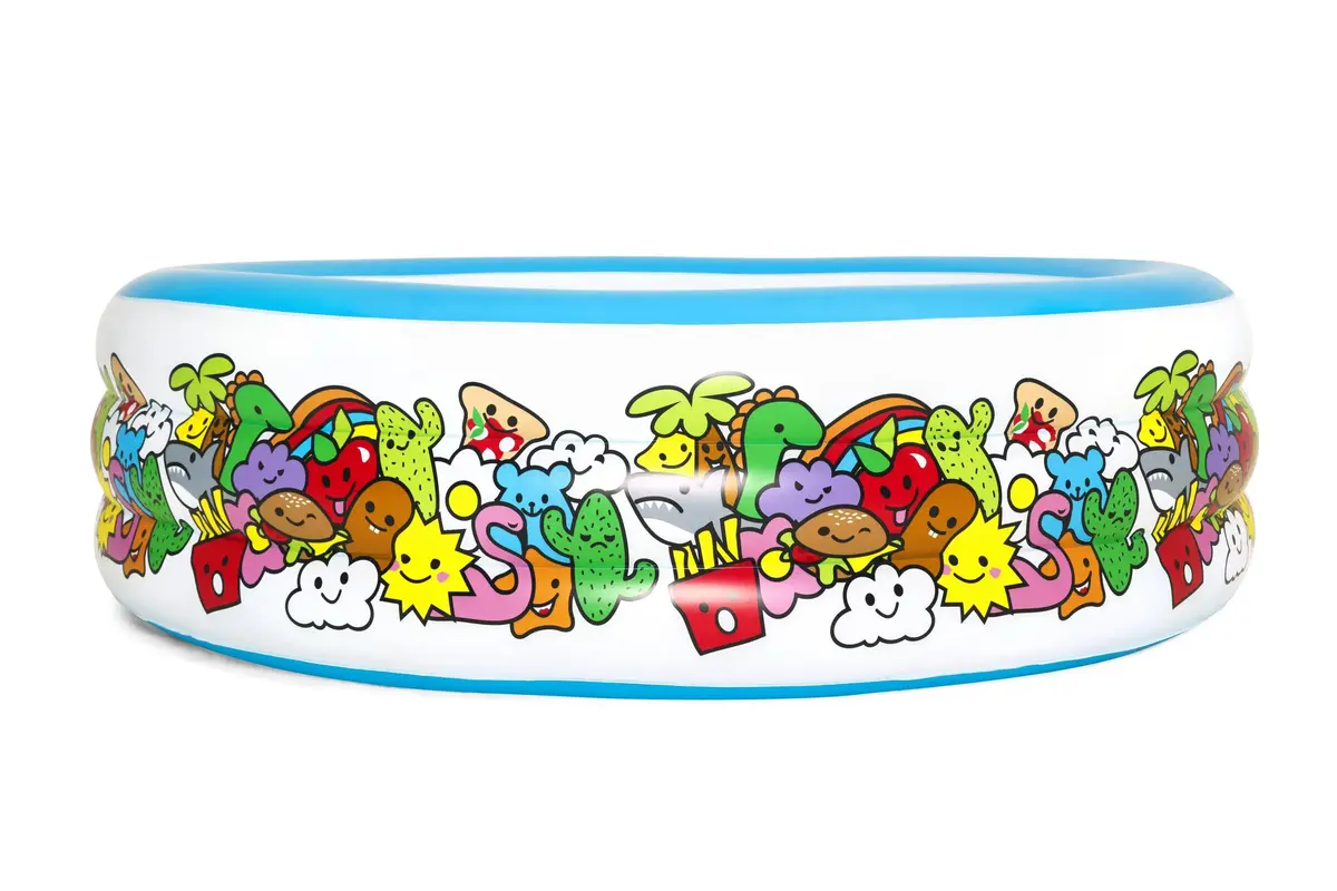 Inflatable Play Pool Hipo 3-Ring Ø1.96m H53cm Photo 2