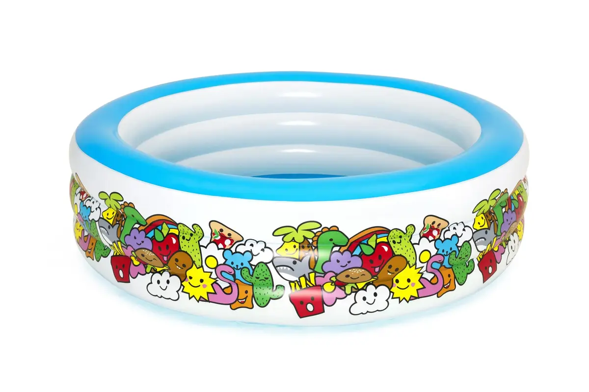 Inflatable Play Pool Hipo 3-Ring Ø1.96m H53cm Photo 3