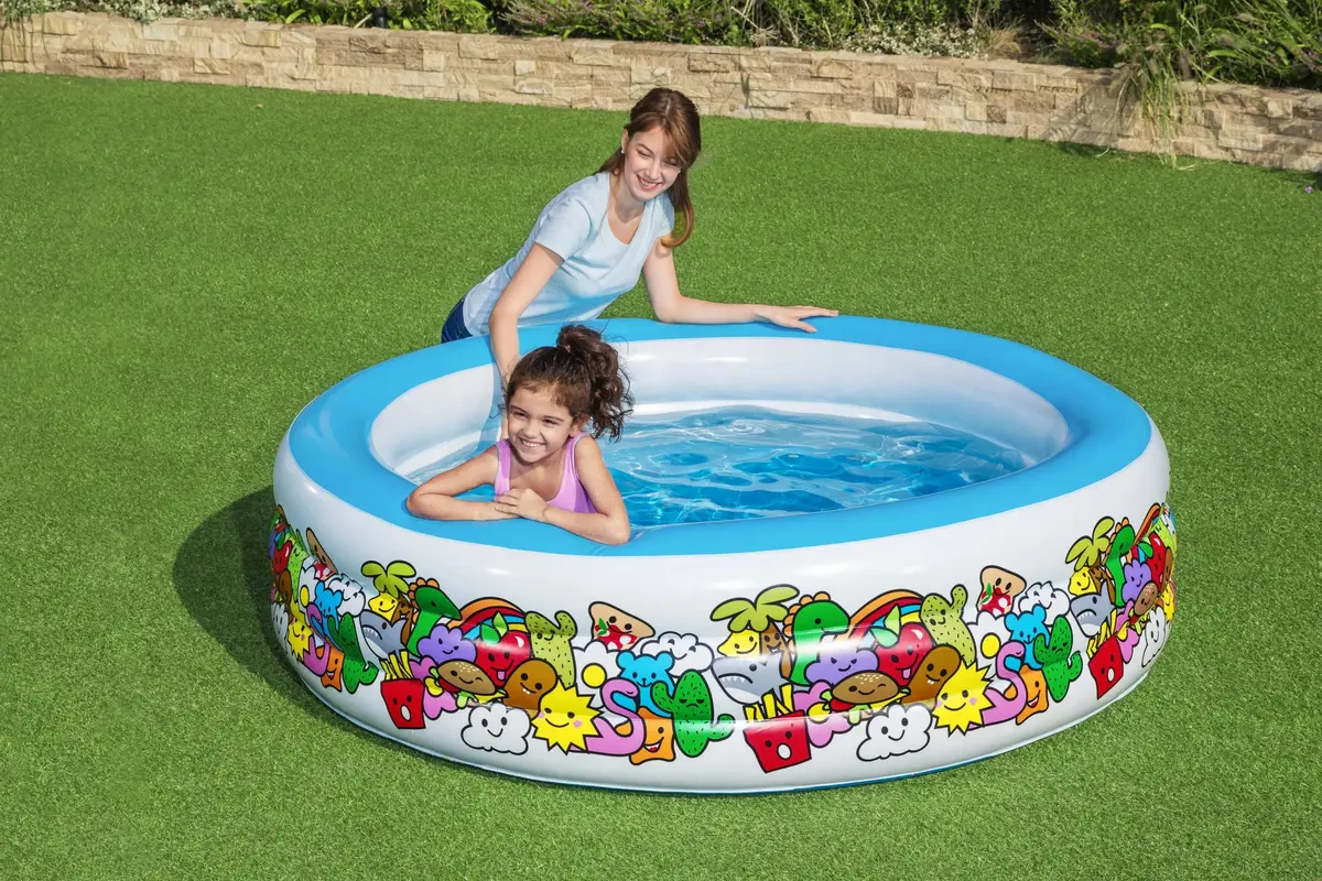 Inflatable Play Pool Hipo 3-Ring Ø1.96m H53cm Photo 10