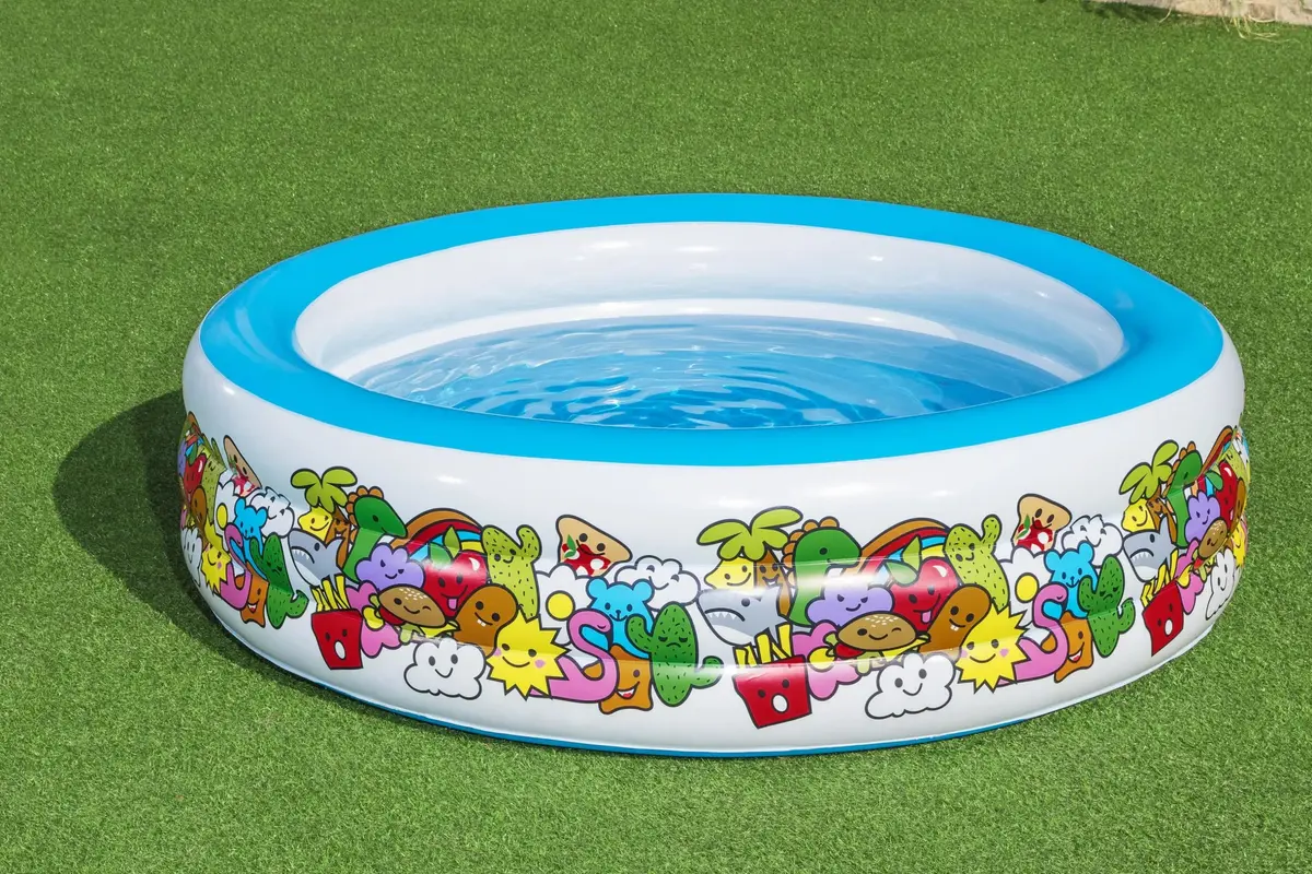 Inflatable Play Pool Hipo 3-Ring Ø1.96m H53cm Photo 11
