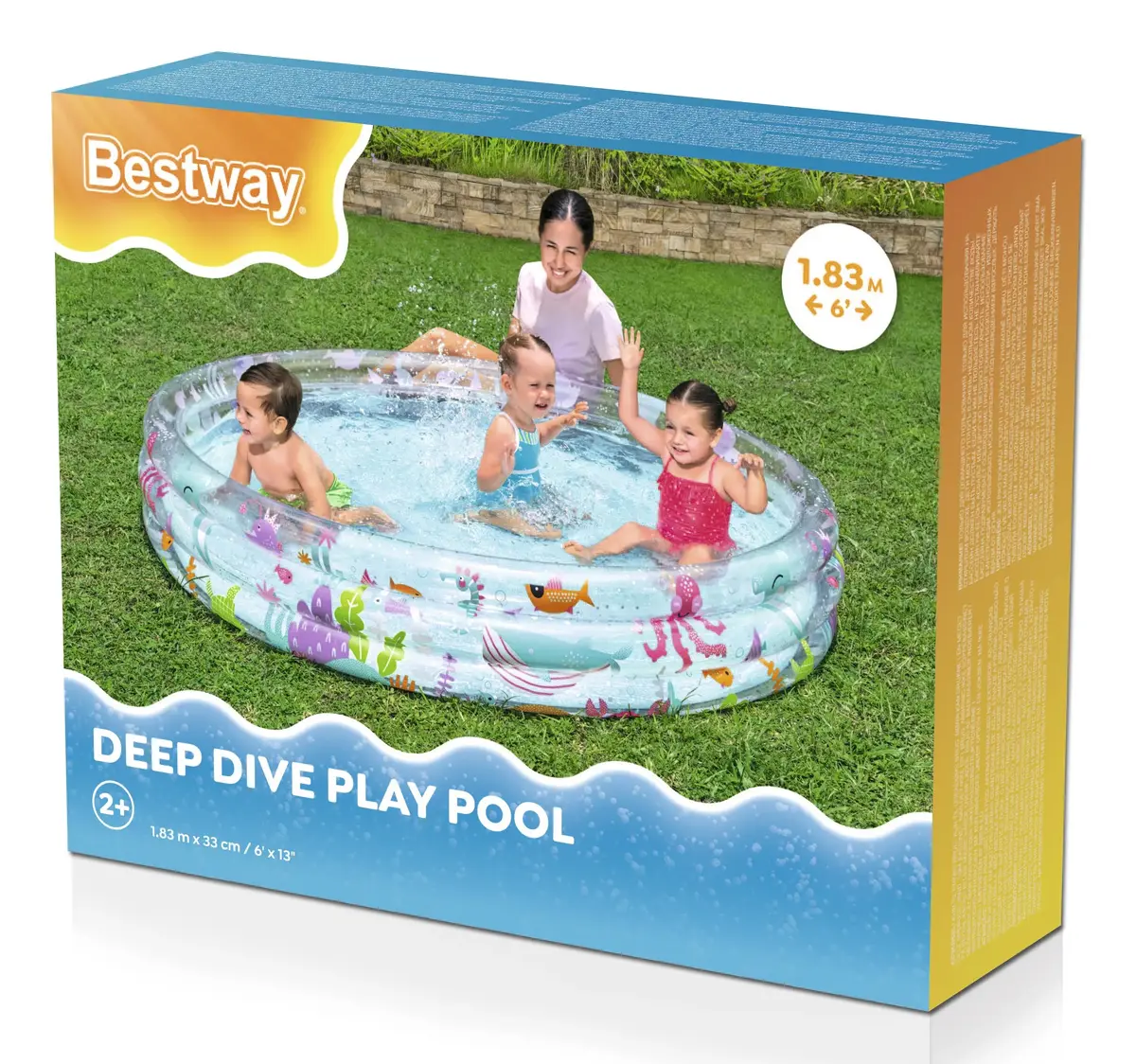 Надувной детский бассейн Bestway Triple Ring Deep Dive Photo 4