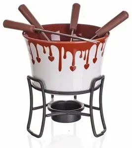 Набор для шоколадного фондю BANQUET Choco Dark с вилочками для фондю