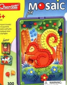 Mosaic toy QUERCETTI Mozaika Las 2880 – pegboard mosaic set
