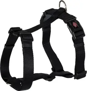 Trixie Premium dog harness black size L 60–80 cm chest strap 25 mm