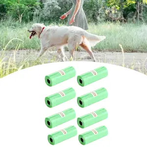 Dog waste bags Extralink green plastic bags for dog poop 8 rolls 120 pieces